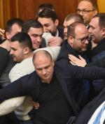 Przepychanki stały się już wizytówką ukraińskiego parlamentu. 