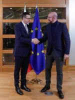 Premier Mateusz Morawiecki przedstawił 7 lutego w Brukseli przewodniczącemu Rady Europejskiej Charlesowi Michelowi postulaty budżetowe Polski 