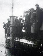 Zaślubiny Polski z morzem, trzeci z lewej – gen. Haller. Puck, 10 lutego 1920 r. 