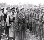 Reichsführer SS Heinrich Himmler wizytuje 14. Dywizję Grenadierów Waffen SS-Galizien, maj 1943 r. 