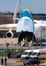 An-225 Mirja lądował w Warszawie 14 kwietnia