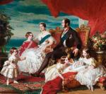 Królowa Wiktoria i książę Albert z rodziną w 1846 r. Obraz namalowany przez Franza Xavera Winterhaltera 