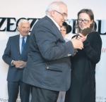 Od lewej: Jerzy Buzek, Andrzej Porawski – laureat Nagrody „Fundament Rzeczpospolitej” im. Michała Kuleszy w 2016 r., Ewa Kulesza   