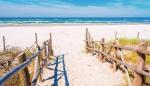 Plaża  w Dębkach  jest uznawana  za  najpiękniejszą plażę w Polsce 