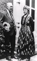29. prezydent USA Warren Harding ze swą żoną Florence,  ok. 1922 r.