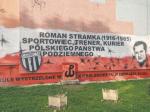 Mural w Nowym Sączu poświęcony Romanowi Stramce 