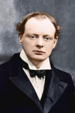 Młody Winston Churchill, w latach 1940–1945 oraz 1951–1955 premier Wielkiej Brytanii 