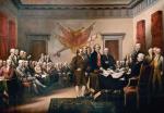 „Podpisanie deklaracji niepodległości USA”, obraz Johna Trumbulla z 1819 r.