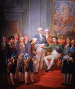 Nadanie konstytucji Księstwu Warszawskiemu przez Napoleona w 1807 roku – obraz Marcella Bacciarellego  