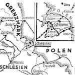Wyznaczono granice Wolnego Państwa, które jednocześnie miało pozostać całkowicie neutralne, nie wpuszczając na swój obszar żadnych wojsk.  Mapa opublikowana w „Die Grenze Post” w grudniu 1932 roku.