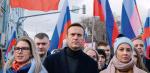 Aleksiej Nawalny na demonstracji 29 lutego 2020 r. w Moskwie, z żoną Julią (z prawej) i opozycjonistką Lubow Sobol 