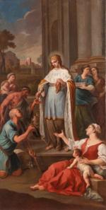 Szymon Czechowicz, „Św. Elżbieta Portugalska”, 1750, obraz z parafii rzymsko-katolickiej pw. Trójcy Przenajświętszej w Tykocinie