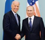 Moskwa,  10 marca  2011 r.  Joe Biden  był wtedy wiceprezydentem, a Władimir Putin premierem 