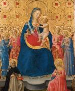 Fra Angelico (Fra Giovanni da Fiesole), „Madonna z Dzieciątkiem  i świętymi Dominikiem i Katarzyną Aleksandryjską”, ok. 1435 r. 