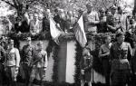 W demonstracji w Kłodzku przeciwko rewindykacji wzięli udział partyjni oficjele i żołnierze ludowego Wojska Polskiego, 5 maja 1946 r. 