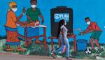 Koronawirus zmienił życie milionów na wszystkich kontynentach. Na zdjęciu: mural w stolicy Kenii, Nairobi promujący higienę w walce z pandemią