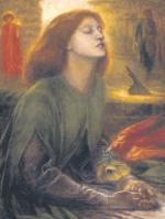 Dante Gabriel Rossetti, portret Beatrycze Portinari, ukochanej Dantego, 1870