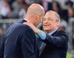 Lider finansowego puczu Florentino Perez, szef Realu Madryt, i Zinedine Zidane 