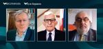 Bogusław Chrabota, Jerzy Buzek i Andrzej Porawski podczas rozmowy przeprowadzonej w ramach E-Forum Liderów Samorządowych