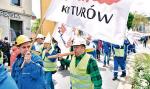 Załoga kopalni Turów protestuje przeciwko zamknięciu zakładu 