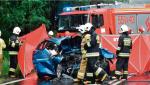 Kierowca, który spowodował groźny wypadek  w okolicach Stalowej Woli, miał 1,6 promila alkoholu 