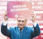 Wiesław Szczepański podczas prezentacji liderek i liderów list Lewicy w wyborach parlamentarnych. 18 sierpnia 2019 r.