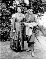 Zofia, autorka pamiętników,  z mężem Janem Skąpskim, rok 1926