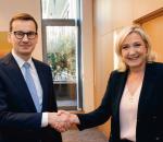 Wiele komentarzy wywołało to zdjęcie, które Marine Le Pen opublikowała po spotkaniu  z premierem Mateuszem Morawieckim w polskim przedstawicielstwie w Brukseli 