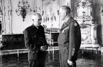 Spotkanie gen. prezydenta Edvarda Beneša i Clarence'a Huebnera, dowódcy V Korpusu USA.  Praga, 30 maja 1945 r.