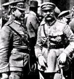 Józef Piłsudski i generał Józef Haller po zwycięskiej Bitwie Warszawskiej 1920 r. 