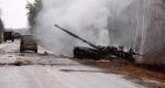 Rosyjski czołg zniszczony przez ukraińskie siły w obwodzie ługańskim. W Donbasie od początku inwazji trwają ciężkie walki