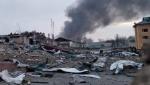 Ukraiński poligon w Jaworowie po niedzielnym ataku rosyjskiego lotnictwa