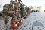 W Wielkanoc w Kijowie błogosławione są święconki przyniesione przez oddział armii ukraińskiej