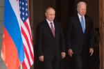 Władimir Putin i Joe Biden podczas spotkania w Genewie w 2021 r.