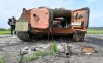 Efekt ukraińskiego ataku pod Charkowem rozbity kolejny rosyjski transporter opancerzony