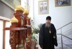 Arcybiskup Kliment w kijowskiej Ławrze Peczerskiej, która jeszcze należy do Cerkwi Prawosławnej patriarchatu moskiewskiego