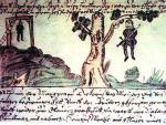 W 1273 r. Herkus Monte został złapany przez Krzyżaków, którzy obawiali się go tak bardzo, że najpierw powiesili go, a następnie, aby mieć pewność, że nie żyje, przebili jego ciało mieczem