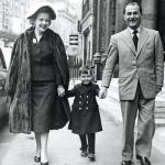 Marjan Kiepura z rodzicami – Marthą Eggerth i Janem Kiepurą, Nowy Jork, 1955 r.