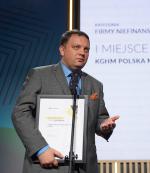 Prezes Marcin Chludziński odebrał nagrodę dla KGHM – zwycięzcy w kategorii firmy niefinansowe