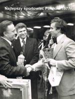 Janusz Peciak zwycięzcą plebiscytu „Przeglądu Sportowego” na najlepszego sportowca Polski w roku 1977. W 1981 r. powtórzy ten sukces