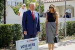 Były prezydent Donald Trump i jego żona Melania głosowali w Palm Beach na Florydzie