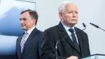 „Domyślny wariant” budowania list oznacza, że znajdą się na nich także politycy Solidarnej Polski. Na zdjęciu: Zbigniew Ziobro i Jarosław Kaczyński