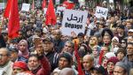 Antyprezydencka demonstracja w Tunisie, 10 grudnia, tydzień przed wyborami