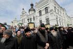 Zwolennicy podległości patriarchatowi moskiewskiemu modlili się 1 kwietnia pod Ławrą Peczerską w Kijowie