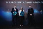 Nagrodę dla spółki ROBYG odebrała Anna Wojciechowska head of ESG w Grupie