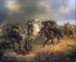 Pierwsza bitwa pod Ochmatowem: 30 stycznia 1644 r. wojska Rzeczypospolitej wspierane przez Kozaków i dowodzone przez hetmana Stanisława Koniecpolskiego pokonały siły tatarskie Tuhaj-beja