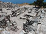 Ruiny starożytnego miasta na wyspie Santoryn (dawniej: Thera)