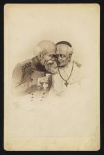 Karykatura przedstawiająca Ottona von Bismarcka z papieżem Leonem XIII