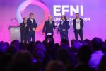 Inauguracja EFNI 2023. Na scenie (od lewej): Henryka Bochniarz, przewodnicząca Rady Głównej Konfederacji Lewiatan, Maciej Witucki, prezydent Lewiatana, Jerzy Buzek, przewodniczący Rady Programowej, EFNI, Jacek Karnowski, prezydent Sopotu, i Leszek Bonna, wicemarszałek województwa pomorskiego