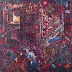 Berlin według artysty malarza George'a Grosza: „Metropolis”, obraz namalowany w latach 1916–1917